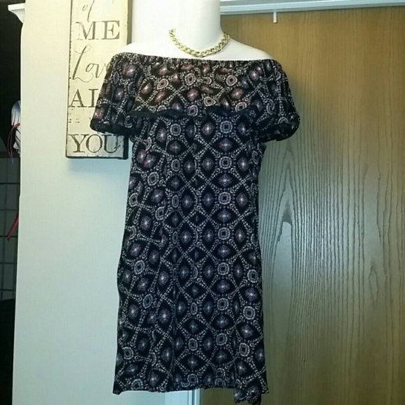 Off Shoulder Floral Dress - Picture 1 of 2